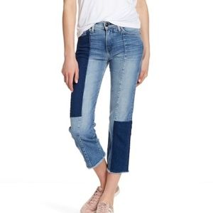 NWT True Religion Cora Stovepipe Patch Jeans